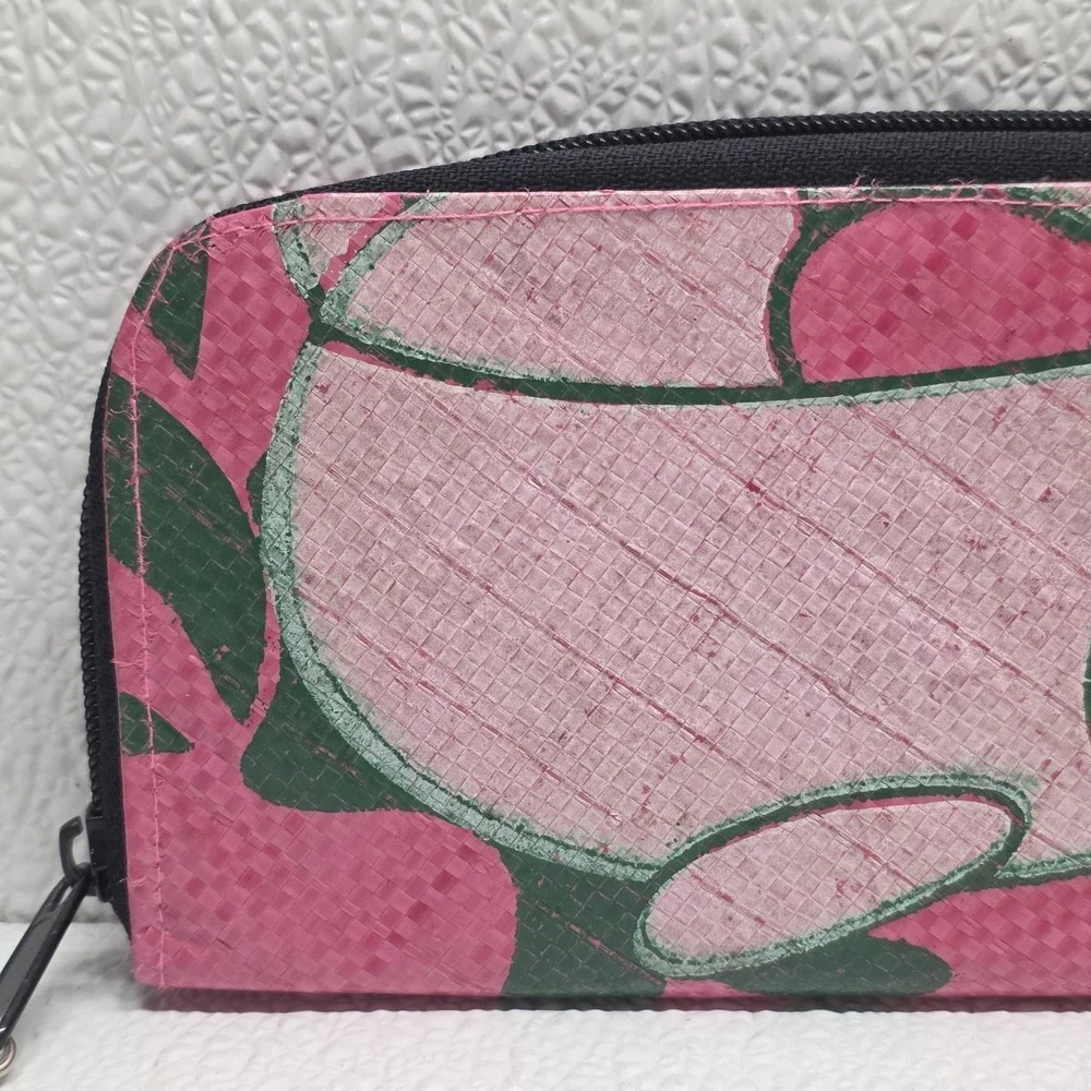 Angkor Recycled Cambodia Pink Fish Wallet Wristlet